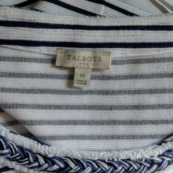 Talbots Striped Sleeveless Dress - Picture 10 of 10